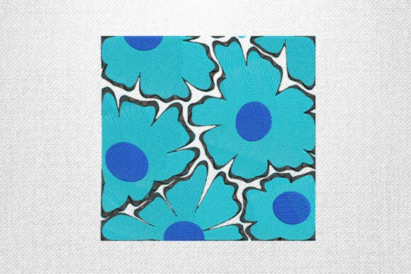 Blue Retro Flower Embroidery Review
