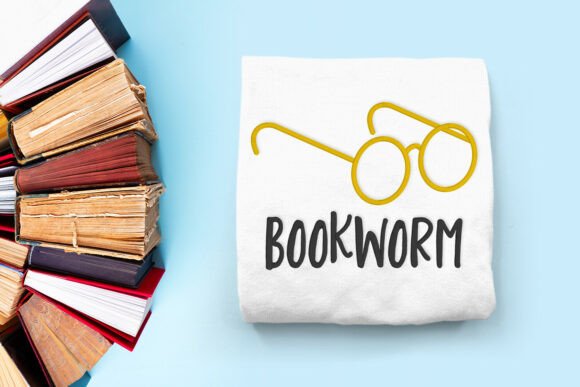 Bookworm Glasses Applique Embroidery Review