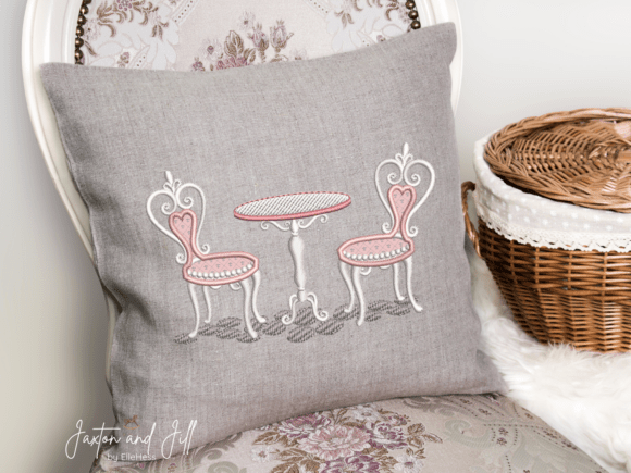 Café Table and Chairs Embroidery Review