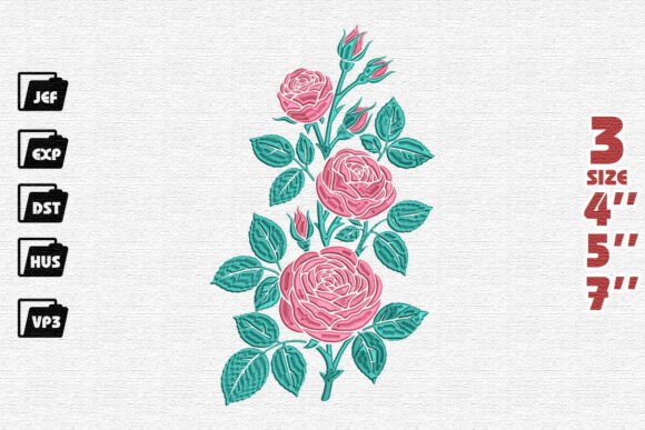 Classic Garden Roses Embroidery Review