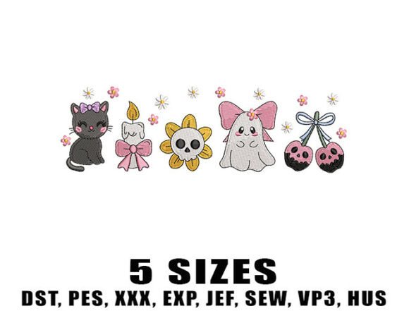Cute Spooky Border Embroidery Design Review