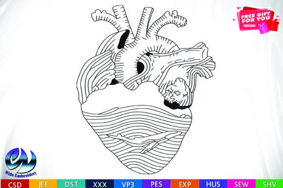 Dolphin Heart Anatomy Embroidery Review