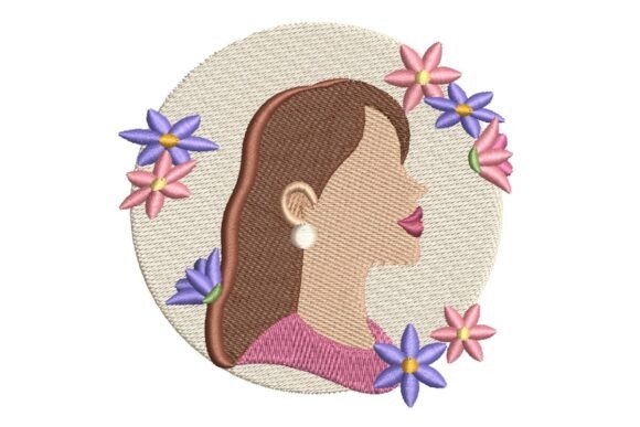 Girl with Flowers Embroidery Design Review