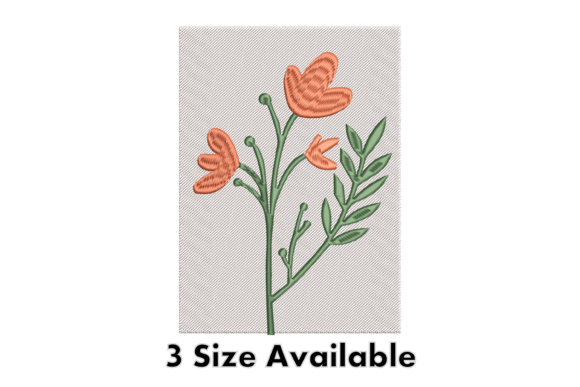 Minimal Floral Stem Embroidery File Review