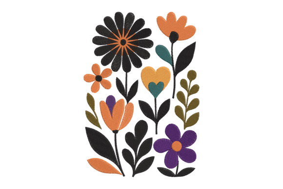 Modern Folk Floral Embroidery Design Review