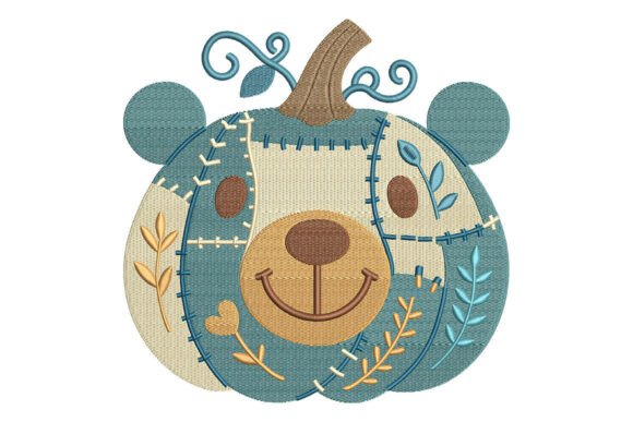 Patchwork Bear Pumpkin Embroidery Review
