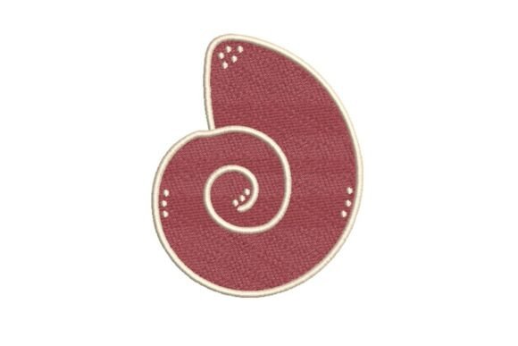 Red Swirl Shell Embroidery Design Review