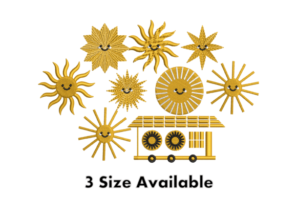 Smiling Sun Faces Embroidery Design Review
