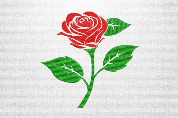 Stylish Red Rose Embroidery Design Review